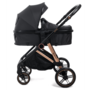 Voir la diapositive 2 : BEBELISSIMO BEBELISSIMO - Poussette combinée trio 3 en 1 - siège auto 0+ CAVO – nacelle – dès la naissance – jusqu'à 22kg - noir
