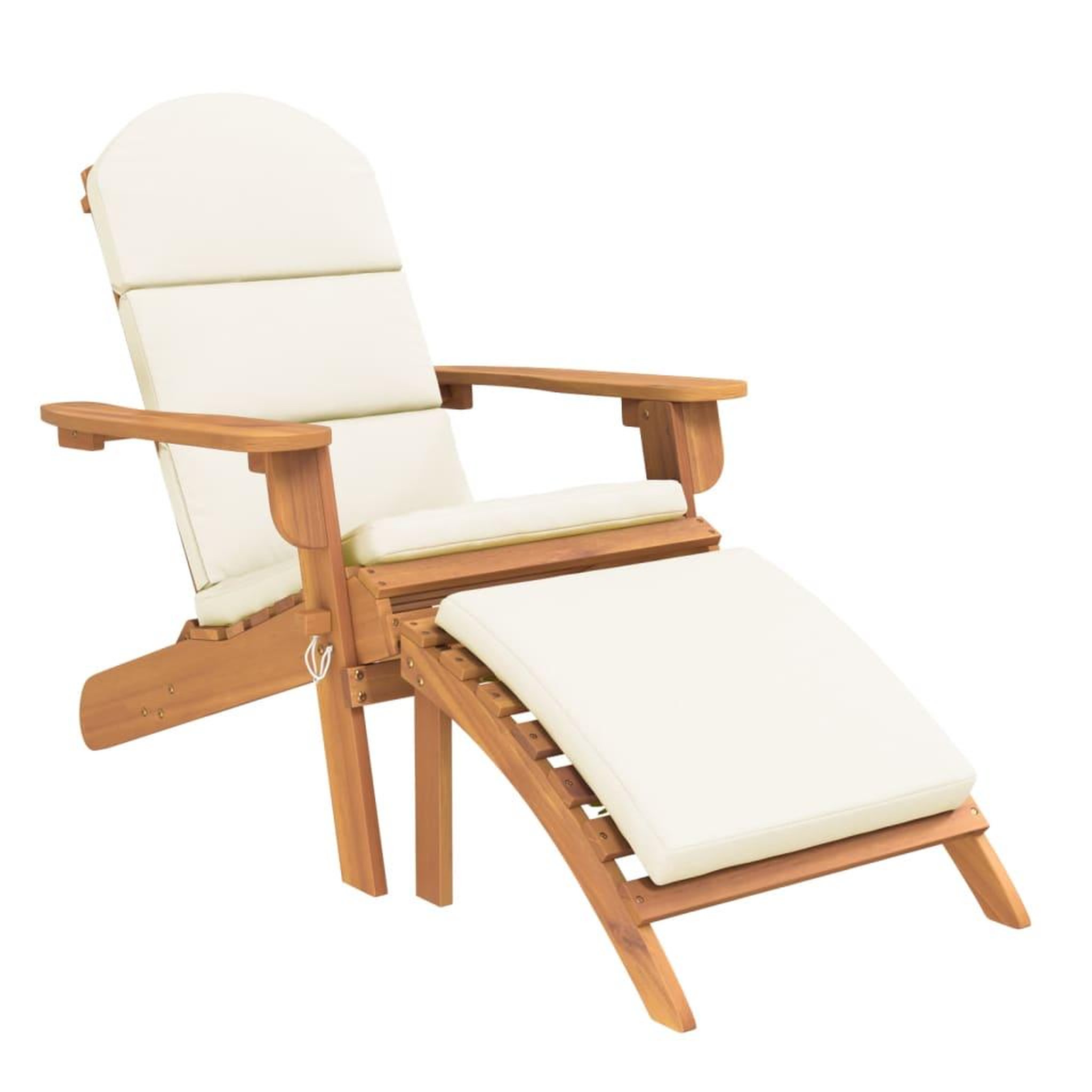 Voir la diapositive 4 : VIDAXL Ensemble de salon de jardin Adirondack 3 pcs bois acacia solide