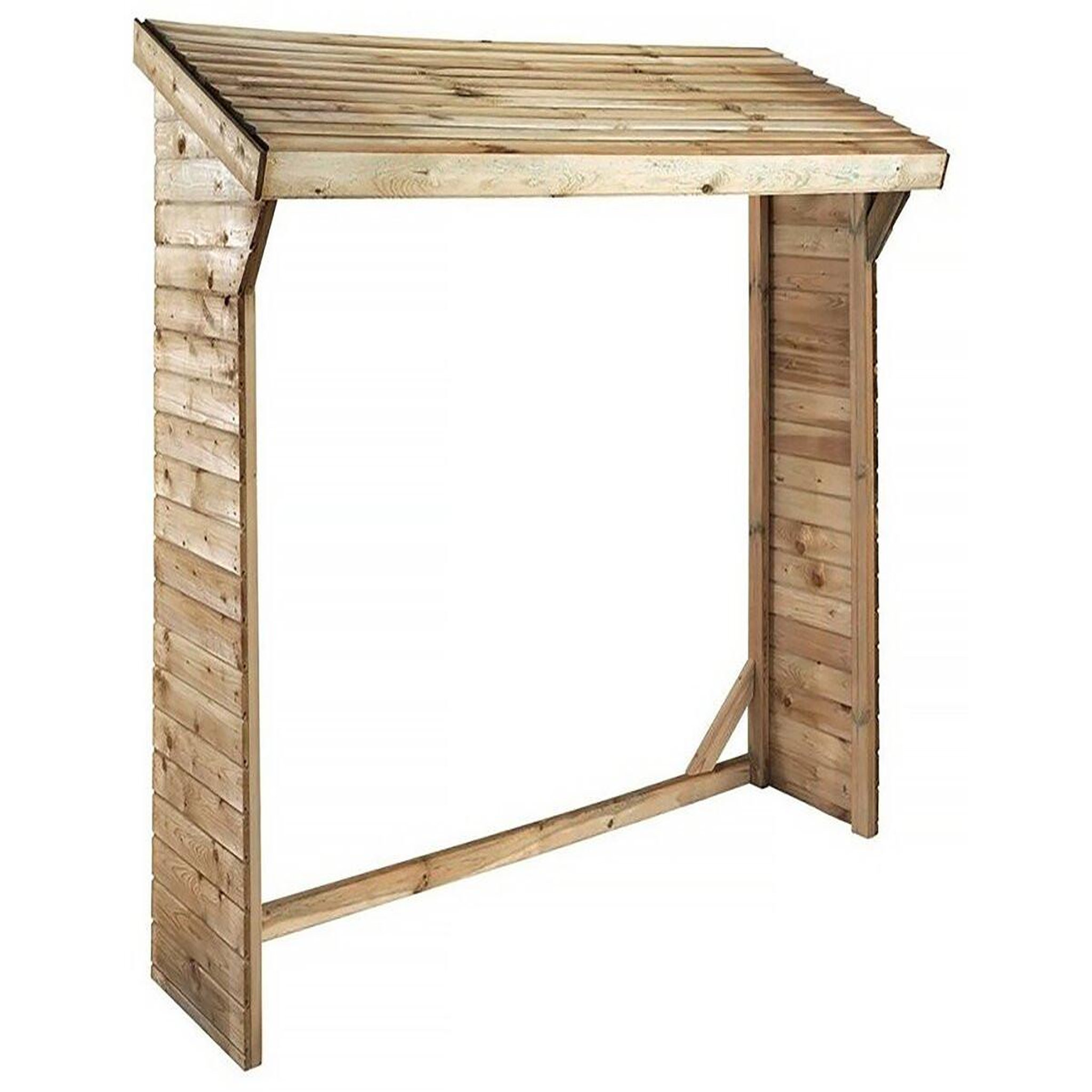 Voir la diapositive 1 : Habitat et Jardin Abri bûches - 1.05 m² - 2.10 x 0.50 x 1.8 m- 2 stères