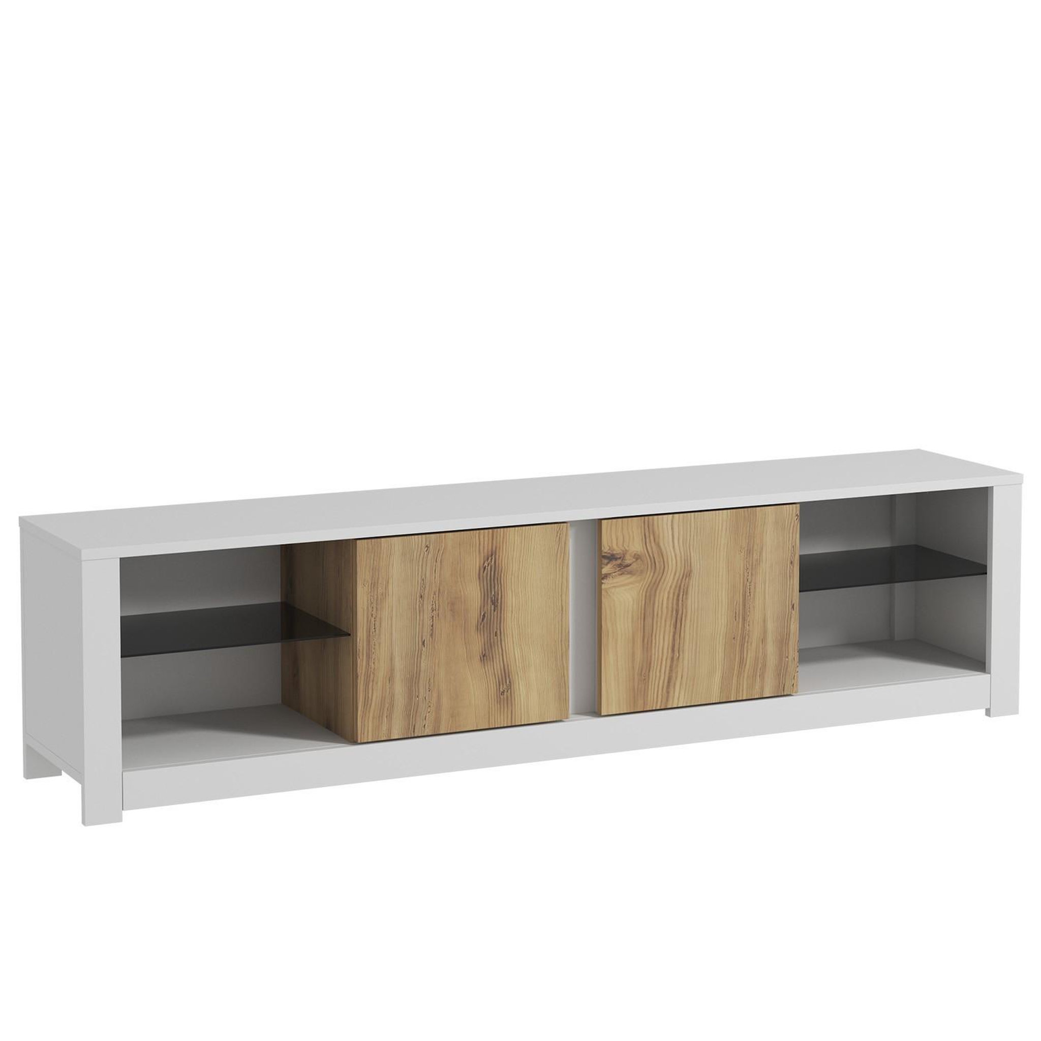 Habitat et Jardin Meuble tv en bois  aydos  180 x 35 x 45 cm - blanc