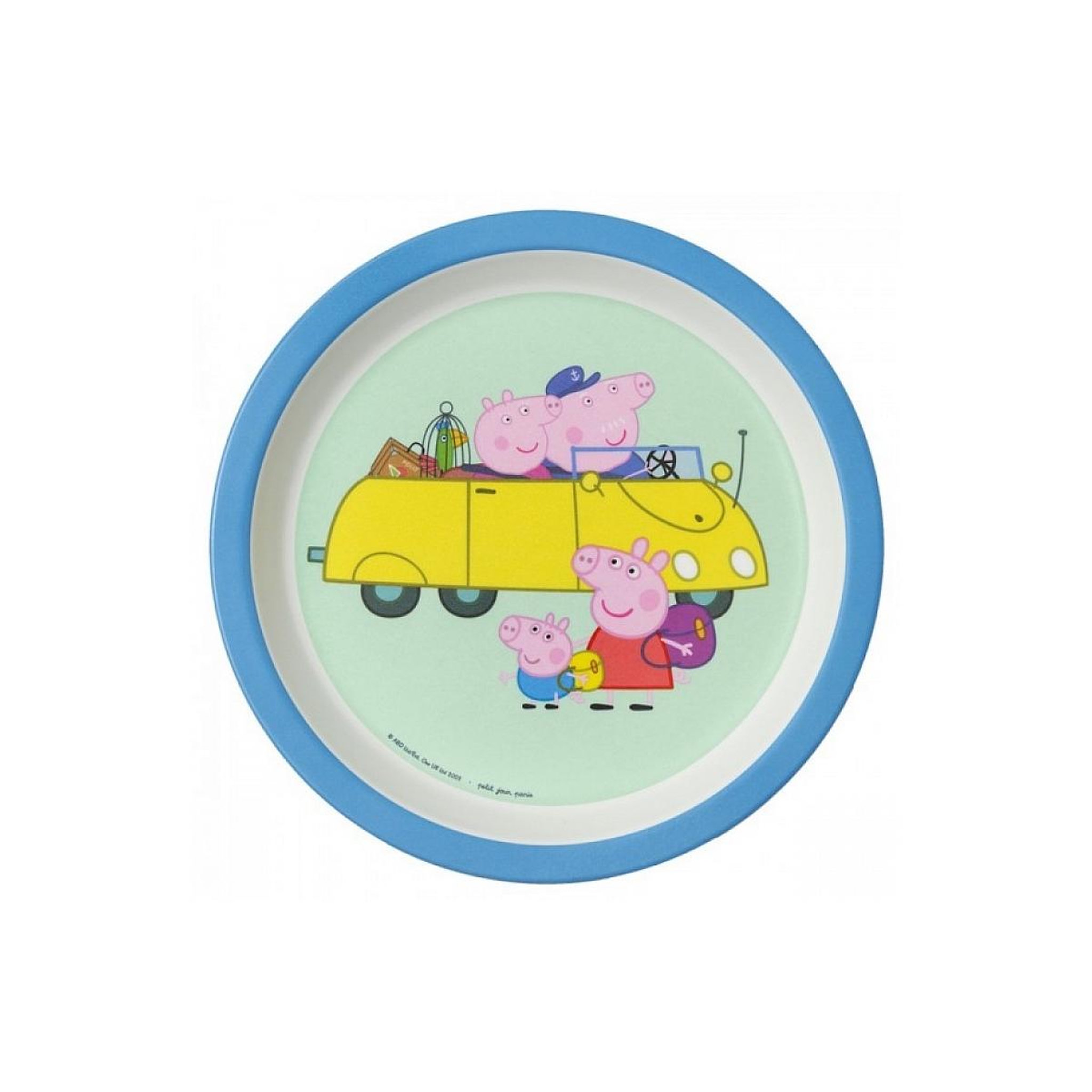 Voir la diapositive 1 : Petit Jour Assiette bebe Peppa Pig avec les grands parents