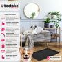 Voir la diapositive 2 : tectake Caisse grillagée pour chien pliable avec 2 poignées de transport noir
