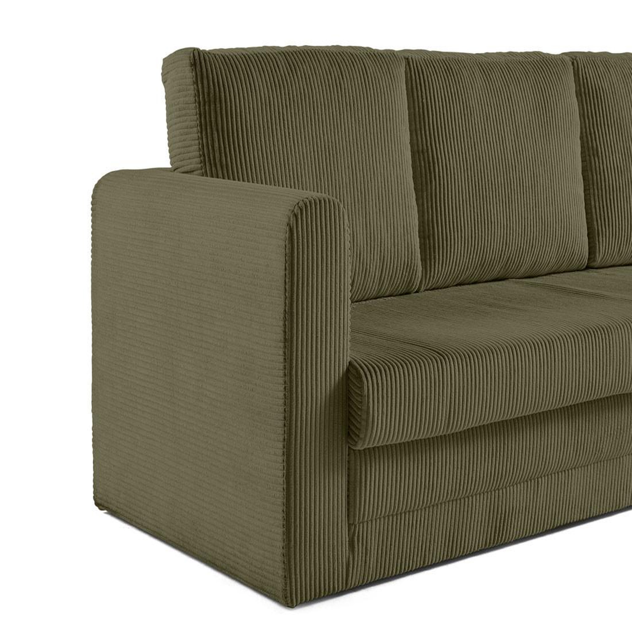 Voir la diapositive 4 : BEST MOBILIER Marilia - canapé 3 places - convertible déplimousse - en velours côtelé