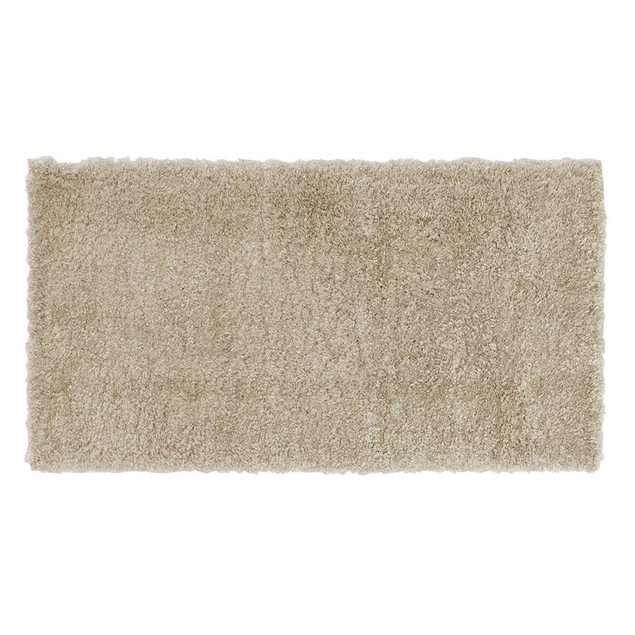Douceur d'Intérieur Tapis shaggy uni  tango  60x110cm taupe