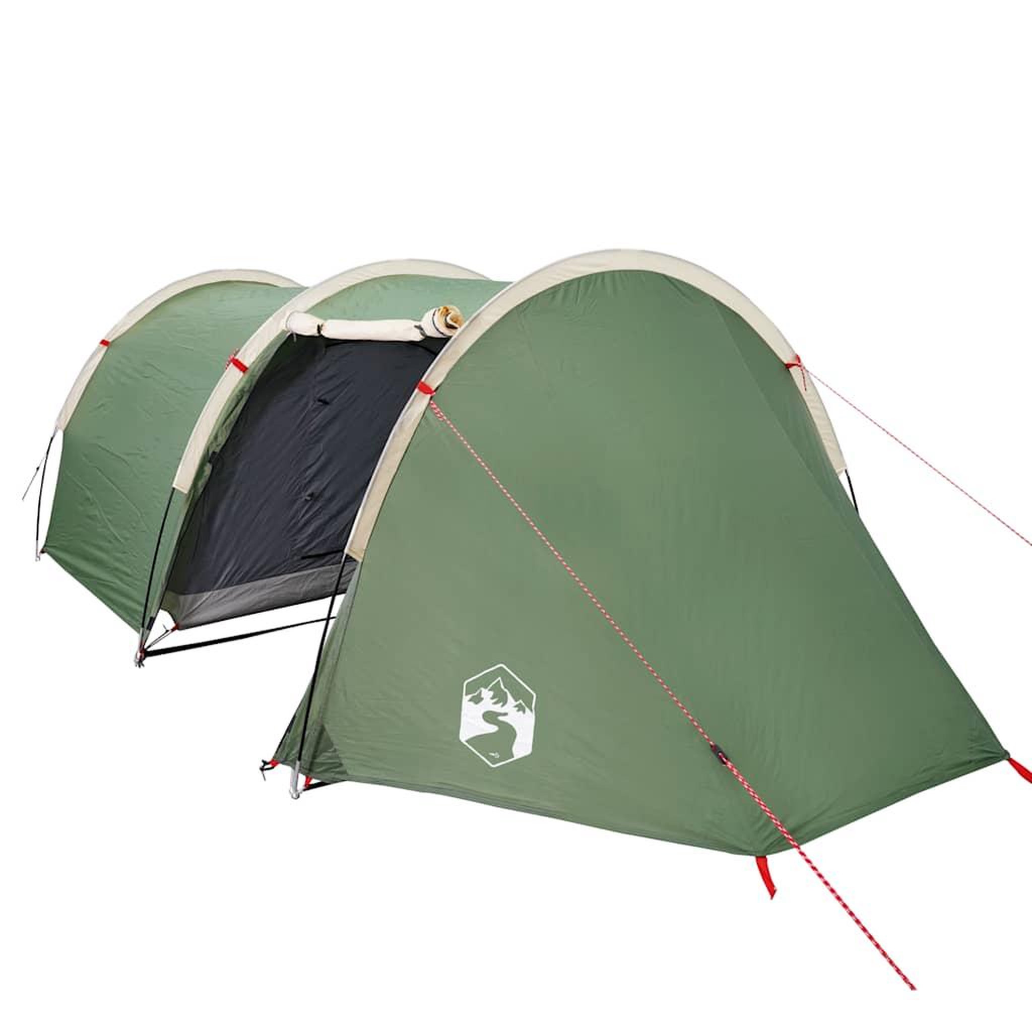 Voir la diapositive 4 : VIDAXL Tente de camping tunnel 4 personnes vert impermeable