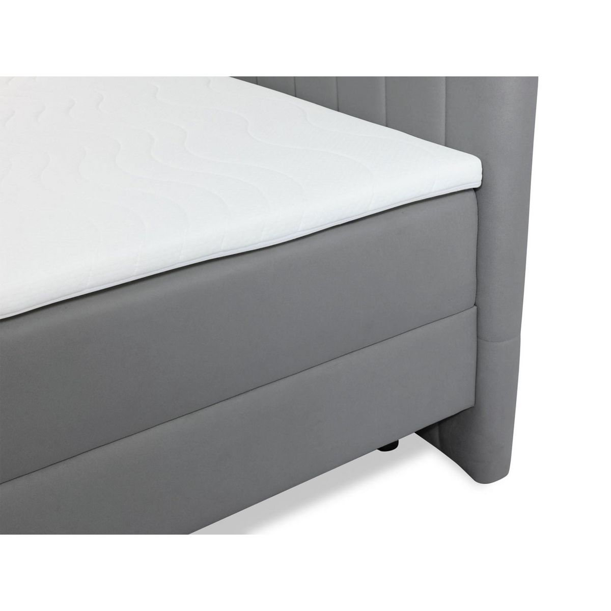 BEST MOBILIER Maria - lit boxspring - 160x200 - en velours - coffres et surmatelas inclus