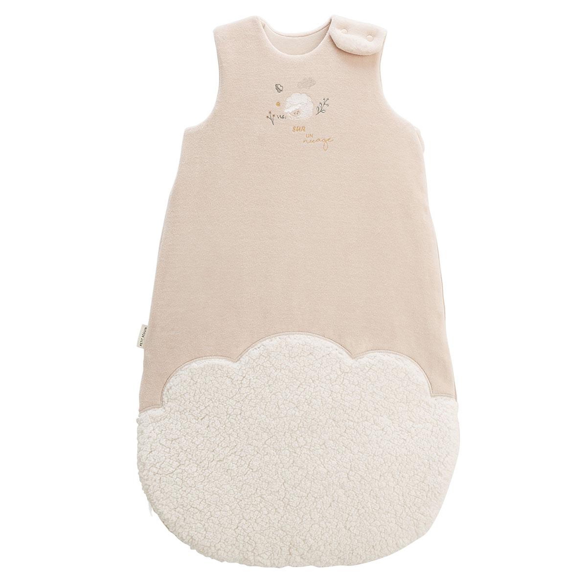PETIT BEGUIN Gigoteuse d'hiver en velours Câlins. Coloris disponibles : Beige