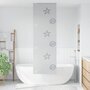 Voir la diapositive 2 : VIDAXL Store enrouleur de douche 70x240 cm largeur du tissu 66 cm