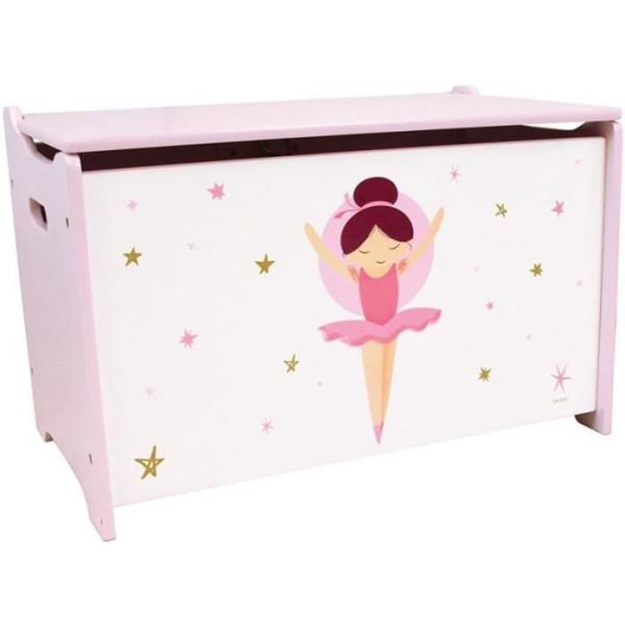 Voir la diapositive 4 : Fun House Coffret a jouets en bois - Danseuse Ballerine - FUN HOUSE - H.40 x L.58 x P.36 cm