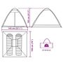 Voir la diapositive 6 : VIDAXL Tente de camping a dome 2 personnes vert olive impermeable