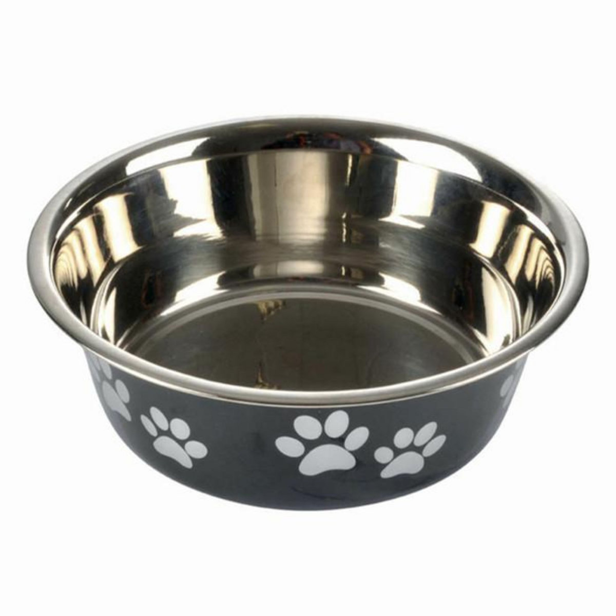 Paris Prix Gamelle pour Chien & Chat  Motifs Pattes  21cm Noir