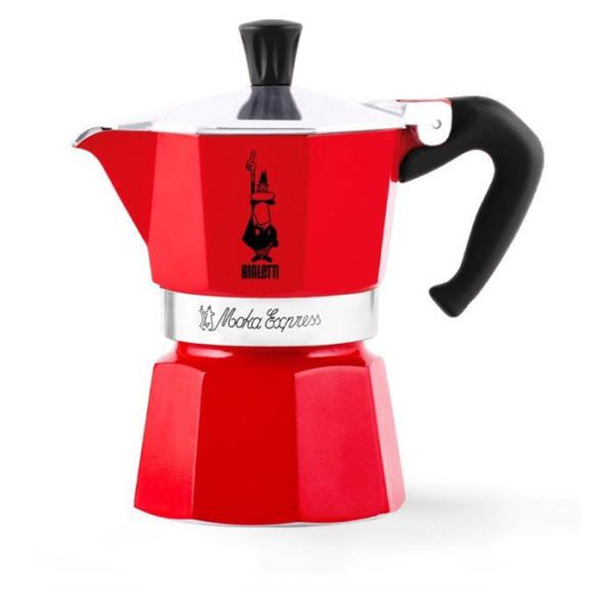 Voir la diapositive 1 : BIALETTI Cafetiere italienne - BIALETTI - La Mokina - Tous feux sauf induction - 1 tasse - 40 ml - Rouge