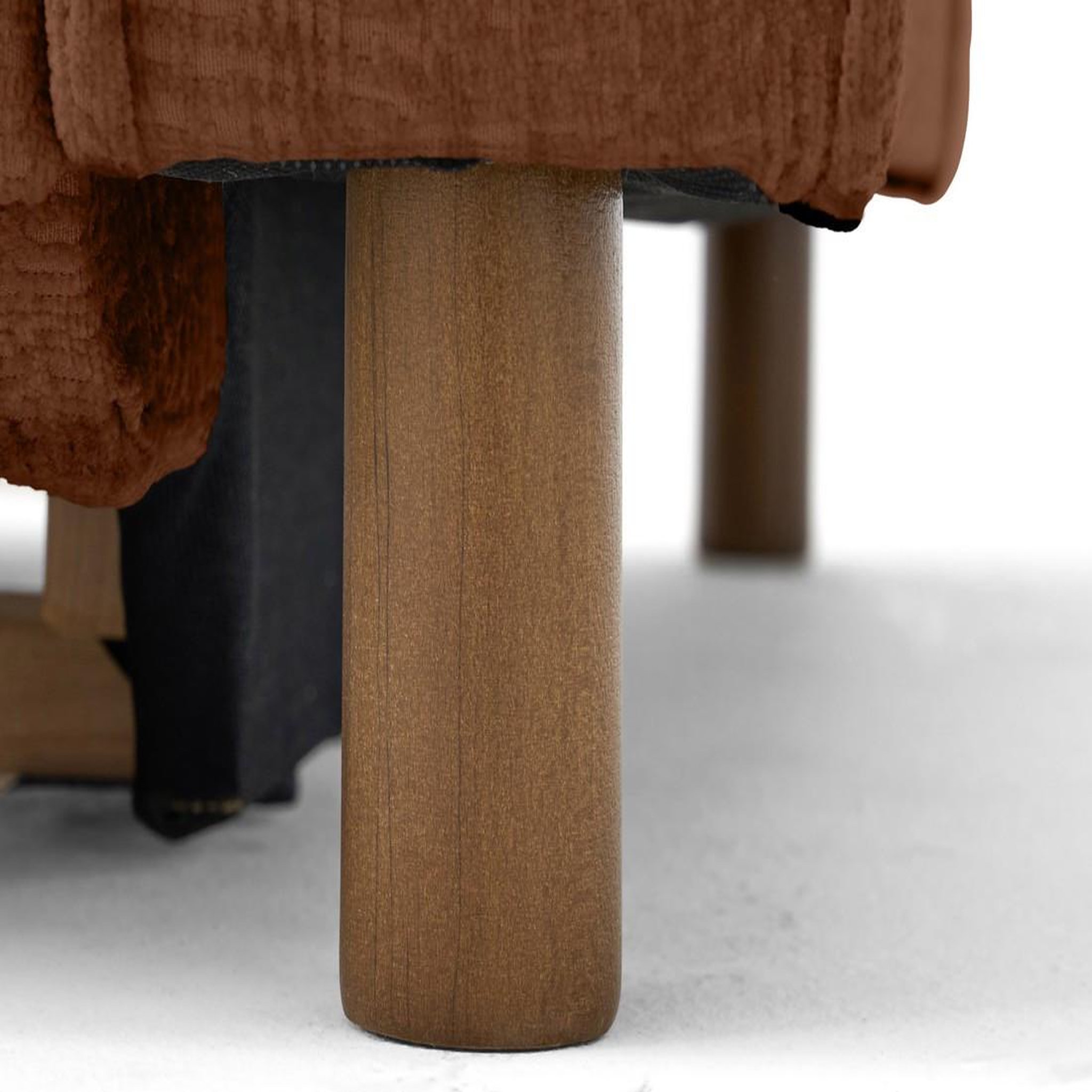 Voir la diapositive 3 : LISA DESIGN Jake - canapé d'angle gauche 5 places convertible en tissu velours relief