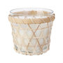 Voir la diapositive 1 : Paris Prix Bougie Parfumée  Panier en Bois  12cm Fleur de Tiaré
