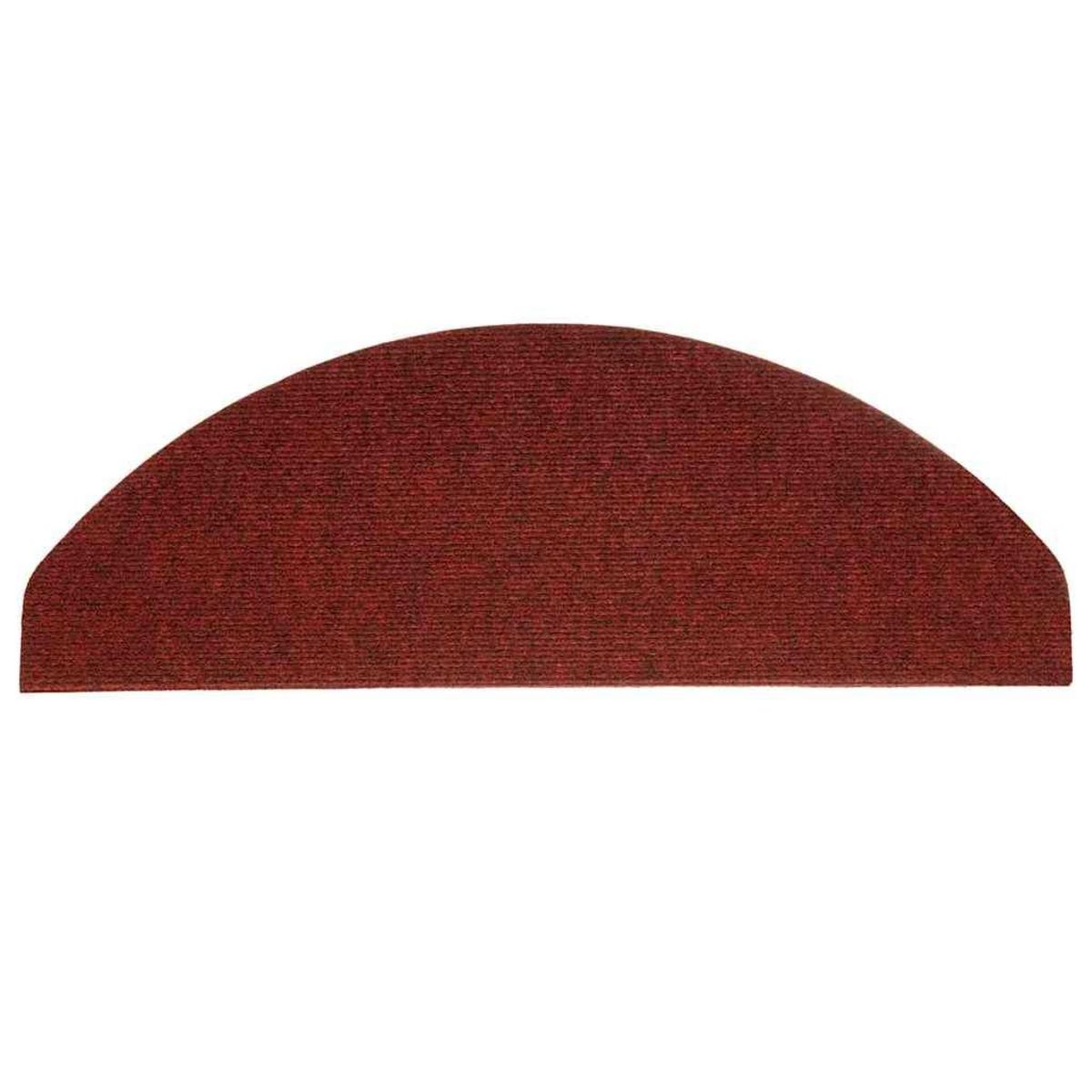 VIDAXL Tapis d'escalier auto-adhesifs 30 pcs rouge 65x22,5x3,5 cm