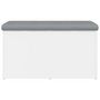 Voir la diapositive 5 : VIDAXL Banc de rangement blanc 82x42x45 cm bois d'ingenierie