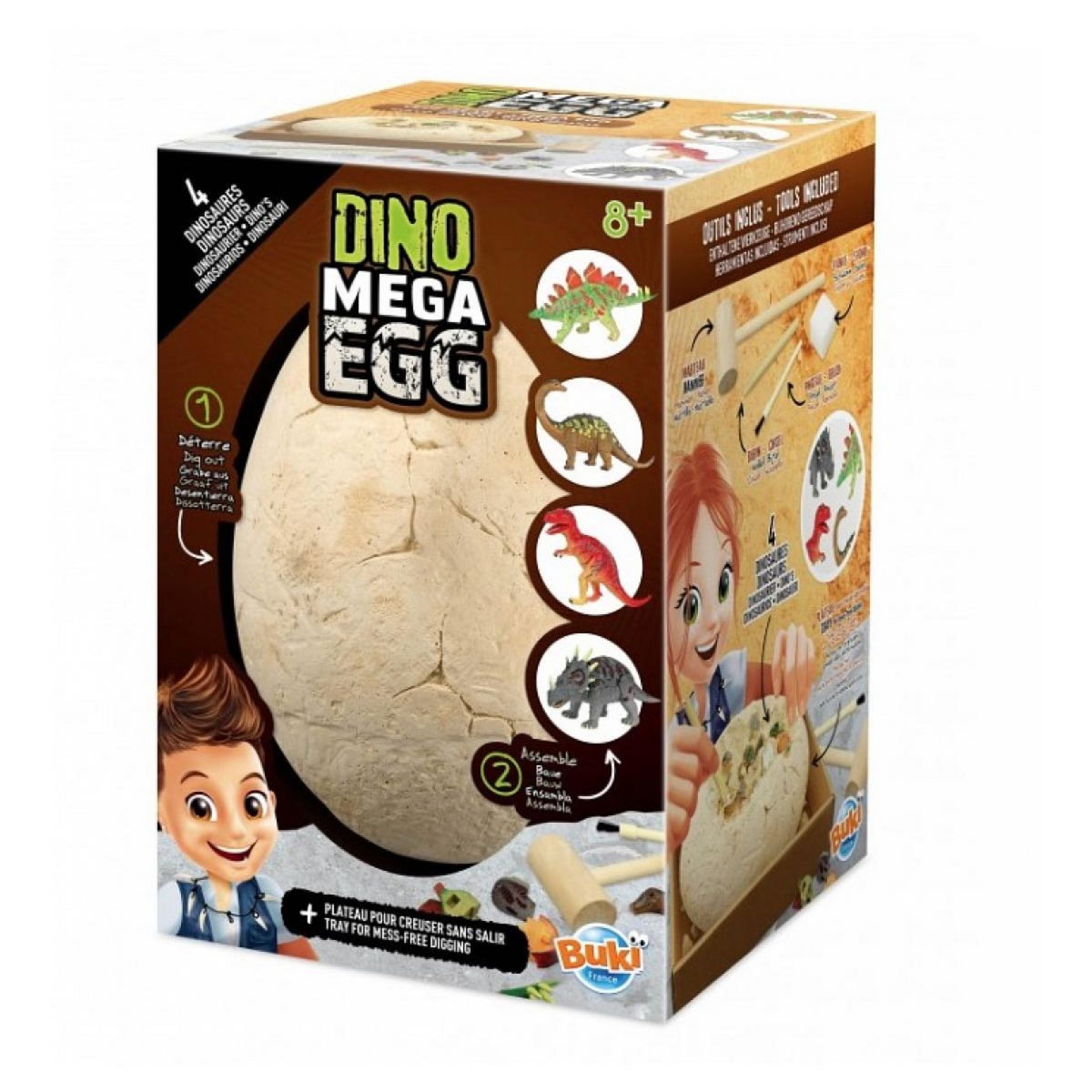 BUKI Mega Dino oeuf kit de fouille