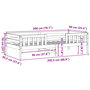 Voir la diapositive 6 : VIDAXL Cadre de lit sans matelas blanc 90x200 cm bois de pin massif