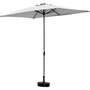 Voir la diapositive 1 : Habitat et Jardin Parasol rectangulaire inclinable  Sol 2  - 2 x 3 m - Gris