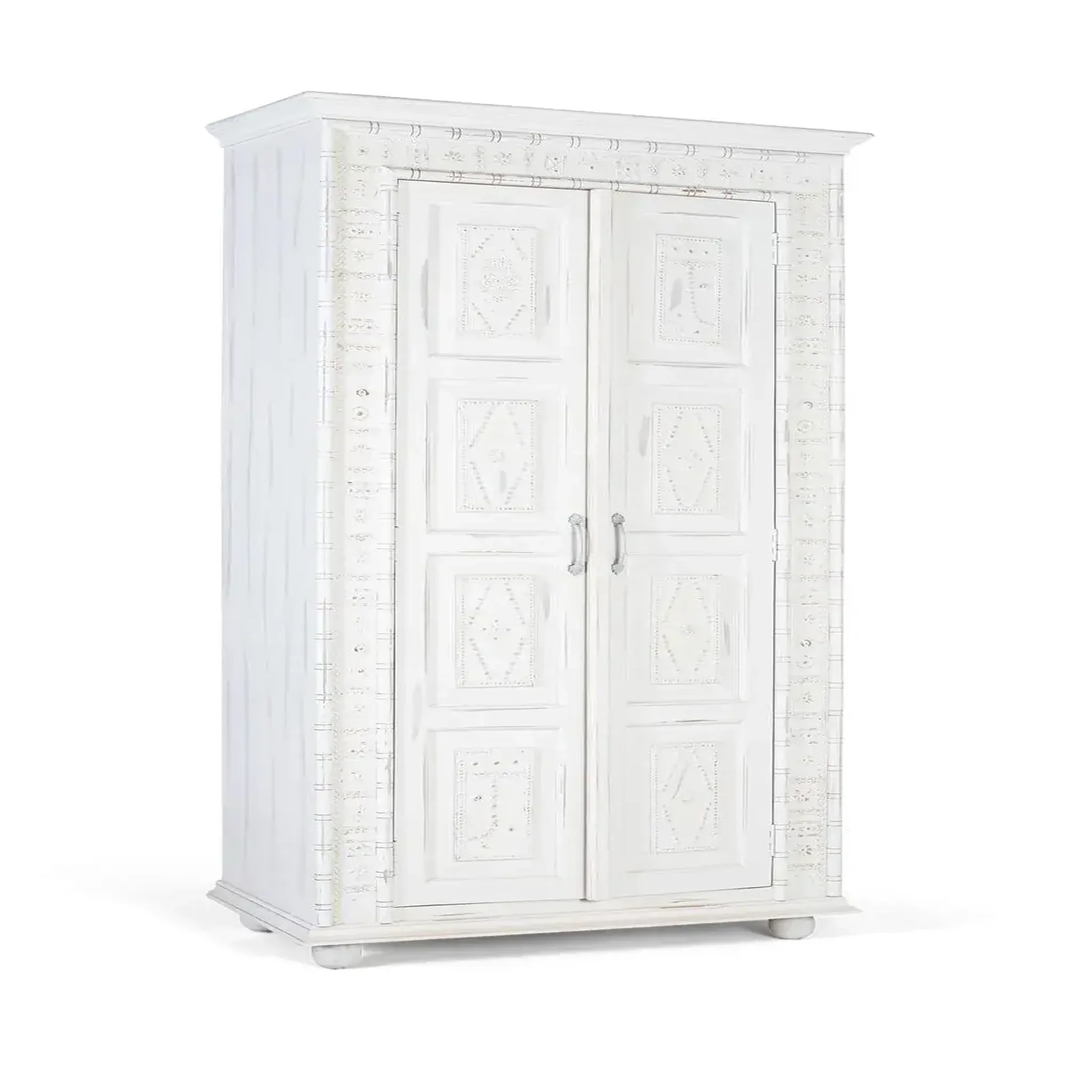 Voir la diapositive 2 : GINER Y COLOMER SL Armoire en bois de manguier 100cm style méditerranéen moderne