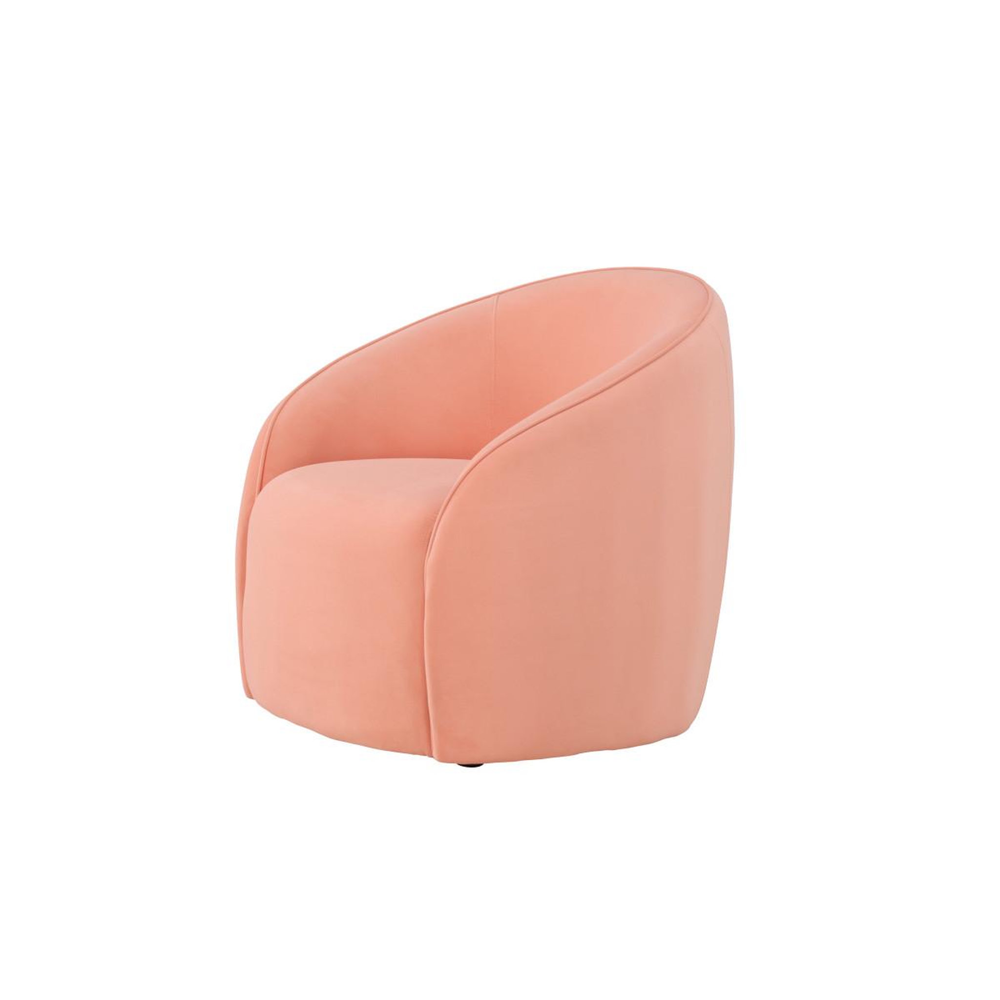 Voir la diapositive 4 : Paris Prix Fauteuil design en tissu  neo  79cm pêche