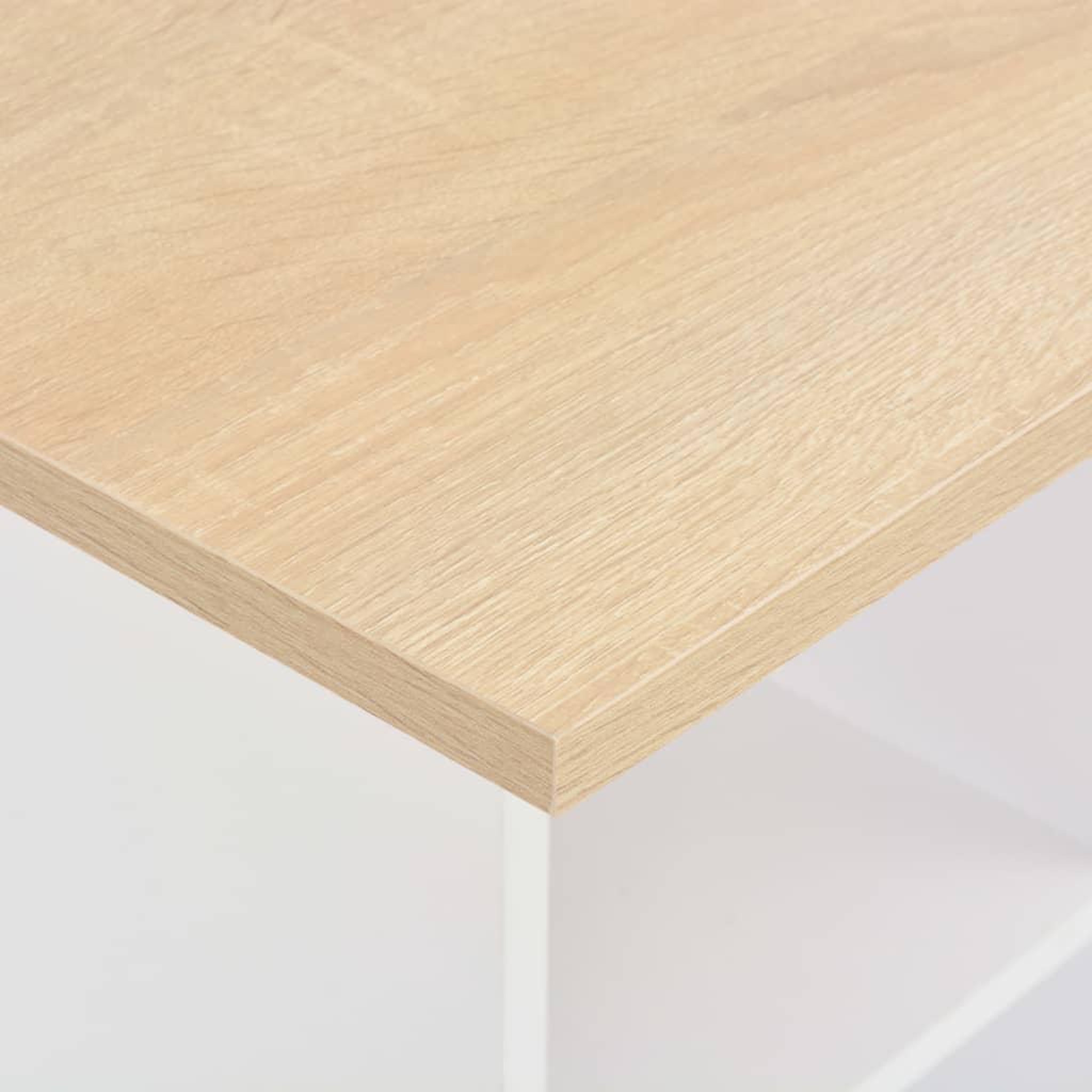 Voir la diapositive 4 : VIDAXL Table de bar Blanc et chene Sonoma 60x60x110 cm