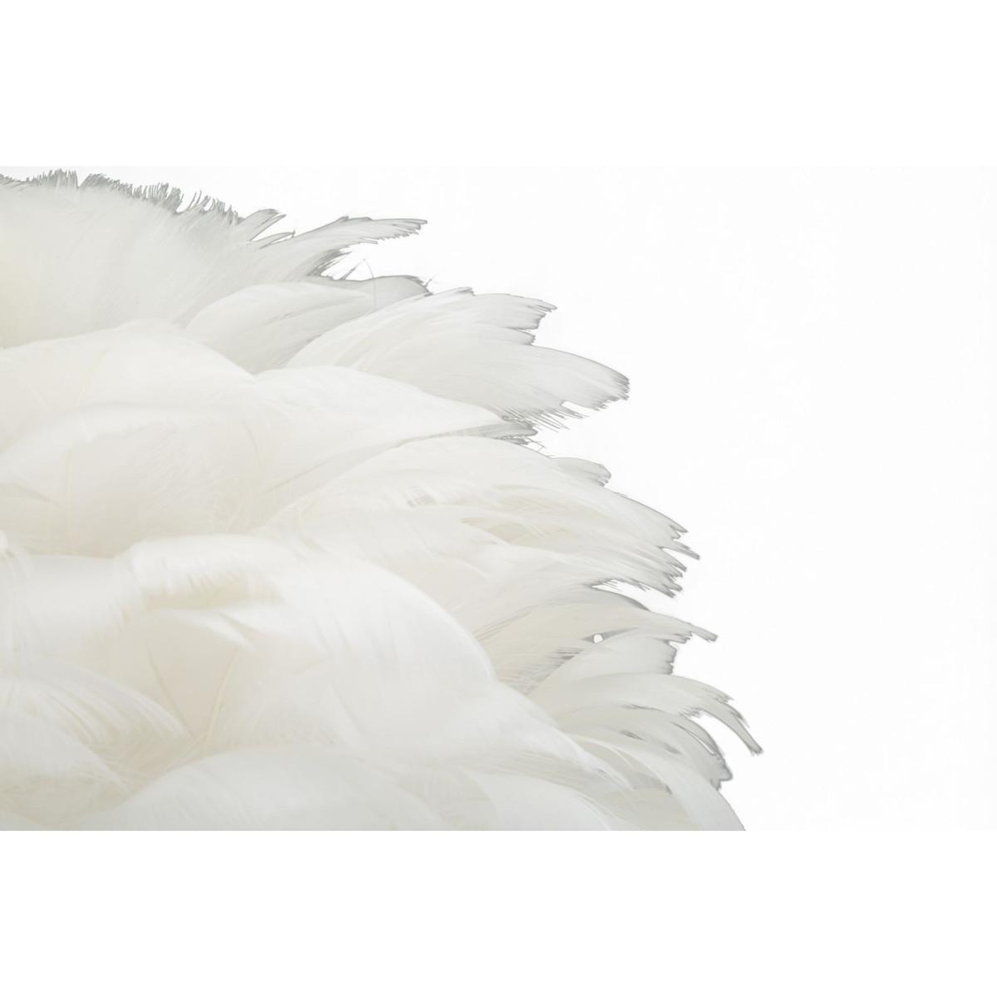 Voir la diapositive 4 : Paris Prix Lampe à poser imitation plume  ball  50cm or & blanc