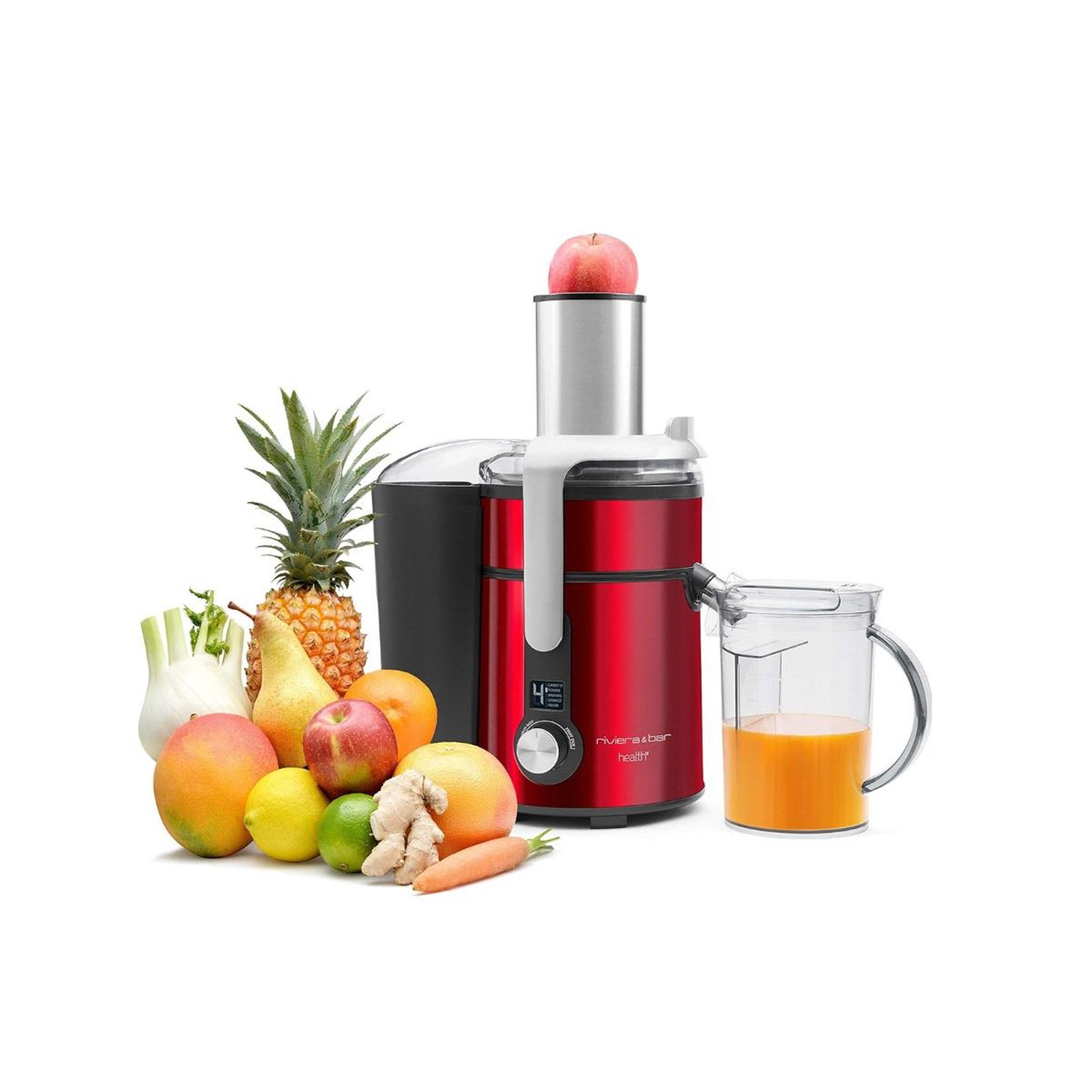 Voir la diapositive 4 : Riviera & Bar Centrifugeuse 1.2l 1300w rouge - pcj677