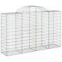 Voir la diapositive 3 : VIDAXL Paniers a gabions arques 50 pcs 200x50x120/140 cm Fer galvanise