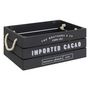Voir la diapositive 2 : ATMOSPHERA Lot de 3 cagettes en Bois  Denys  35cm Gris