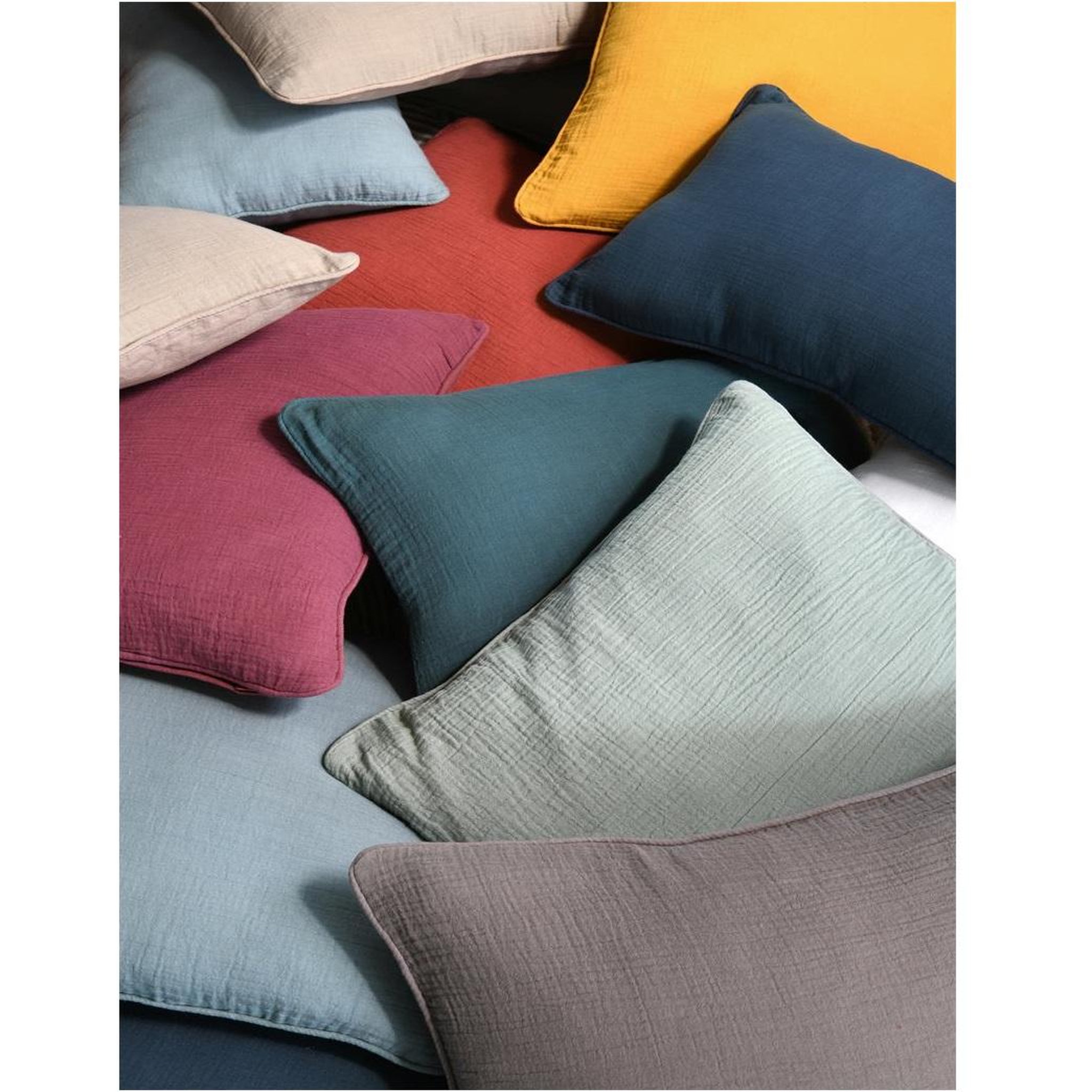 Voir la diapositive 4 : Eden Coussin en gaze de coton pop colors