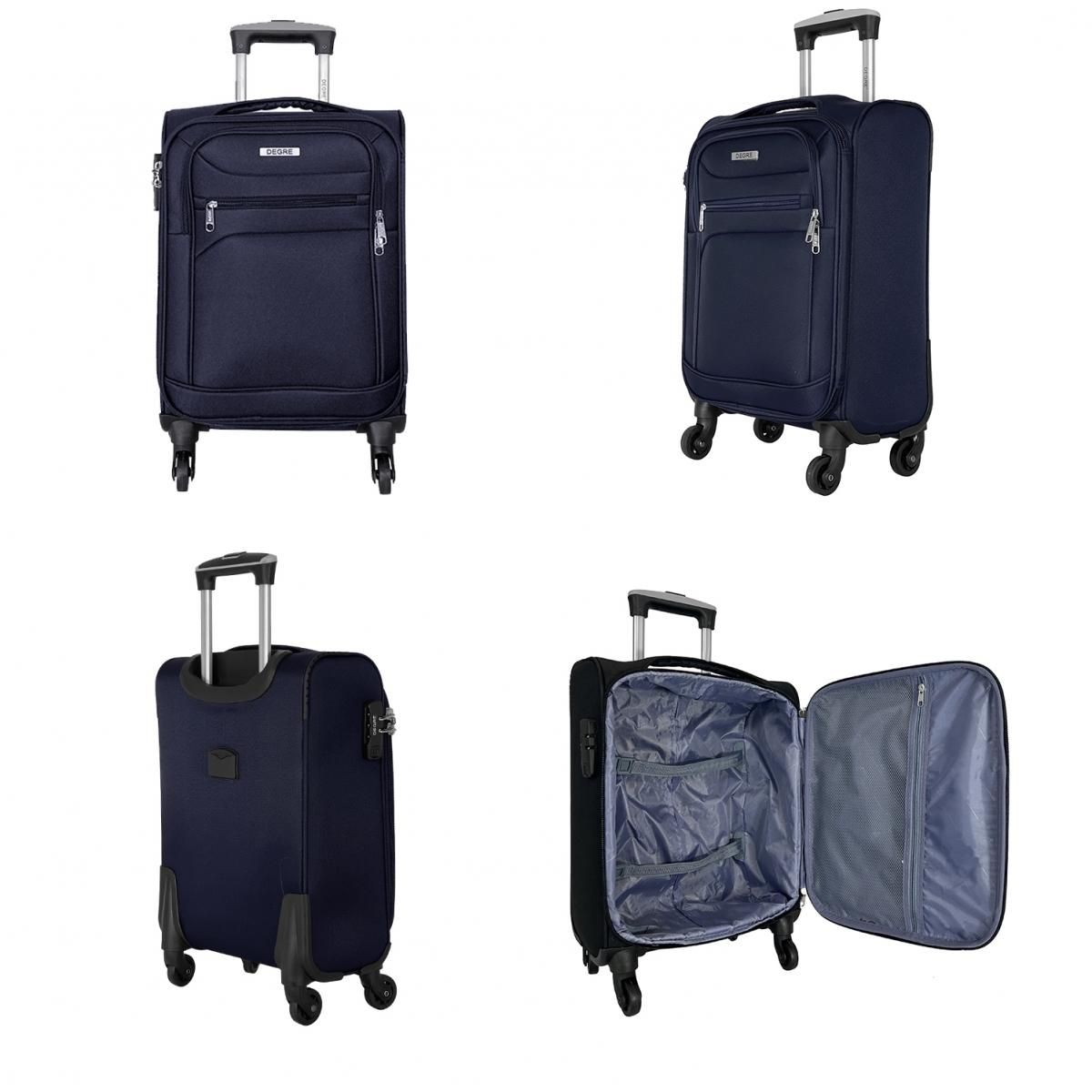 Degré Lot 3 valises souples dont 1 valise cabine