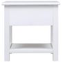 Voir la diapositive 3 : VIDAXL Table d'appoint Blanc 40x40x40 cm Bois de Paulownia