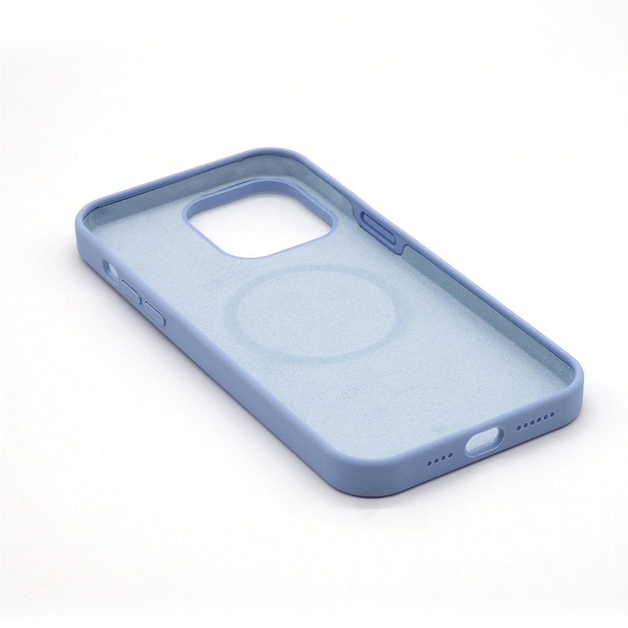 Voir la diapositive 3 : CASYX Coque iPhone 14 Plus silicone Bleu Clair M
