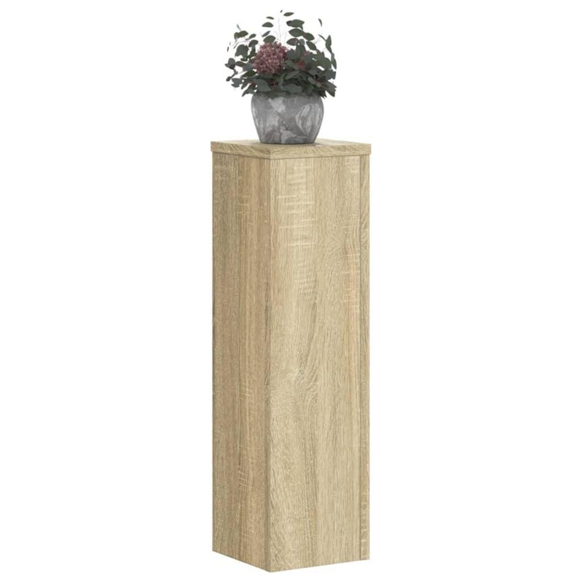 VIDAXL Supports pour plantes 2 pcs chene sonoma bois d'ingenierie