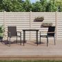 Voir la diapositive 1 : VIDAXL Chaises de jardin lot de 2 noir 55x61,5x90cm textilene et acier