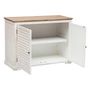 Voir la diapositive 3 : ATMOSPHERA Buffet 2 portes en bois OLBIA - Blanc et beige