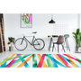 Voir la diapositive 2 : Paris Prix Tapis Rétro à Poils Courts  Galaxy V  Multicolore