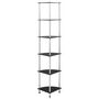 Voir la diapositive 4 : VIDAXL Etagere a 6 niveaux Noir 30x30x160 cm Verre trempe