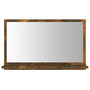 Voir la diapositive 3 : VIDAXL Miroir de bain Chene fume 60x10,5x37 cm Bois d'ingenierie