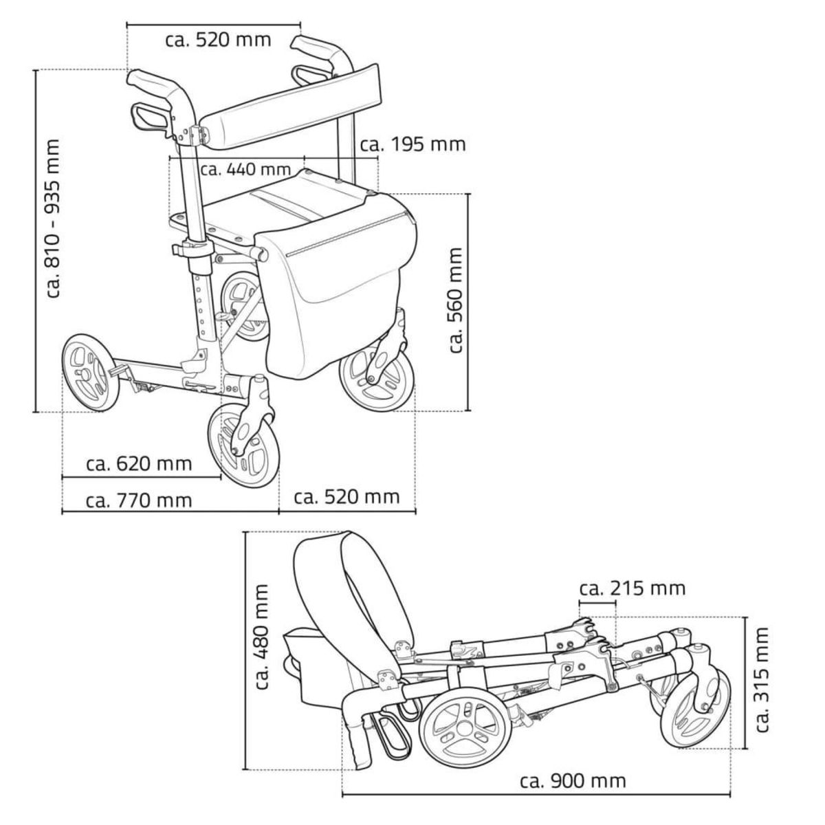 RIDDER RIDDER Deambulateur Mio noir