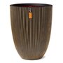 Voir la diapositive 2 : CAPI Capi Vase elegant Groove 46x58 cm Noir et dore