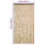 Voir la diapositive 6 : VIDAXL Moustiquaire Beige 100x220 cm Chenille