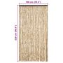 Voir la diapositive 6 : VIDAXL Moustiquaire Beige 100x220 cm Chenille