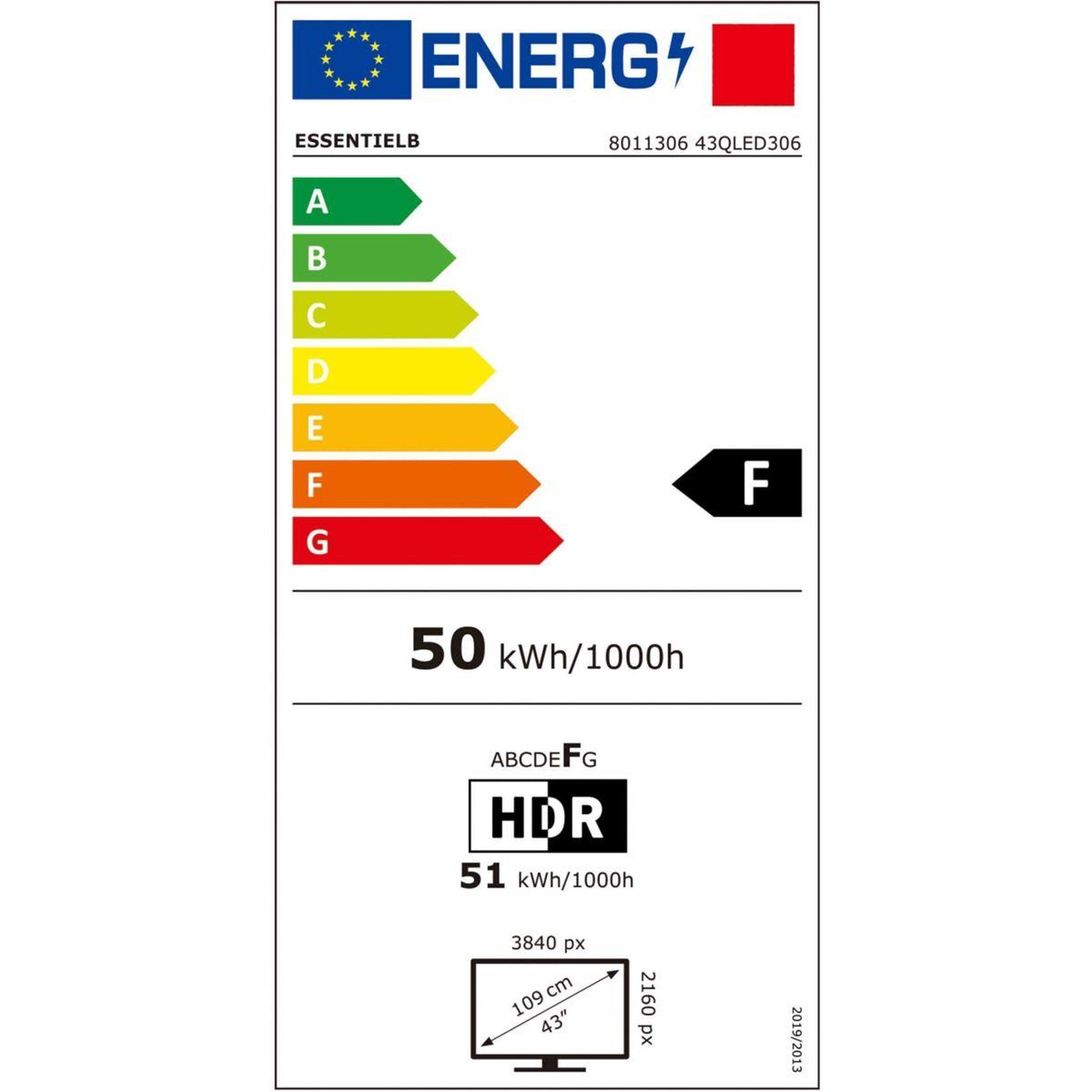 Voir la diapositive 6 : ESSENTIEL B Tv qled 43qled306 (2024) 43  (109 cm) 4k - smart tv
