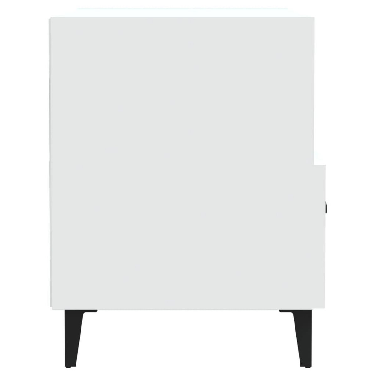 VIDAXL Tables de chevet 2 pcs Blanc Bois d'ingenierie