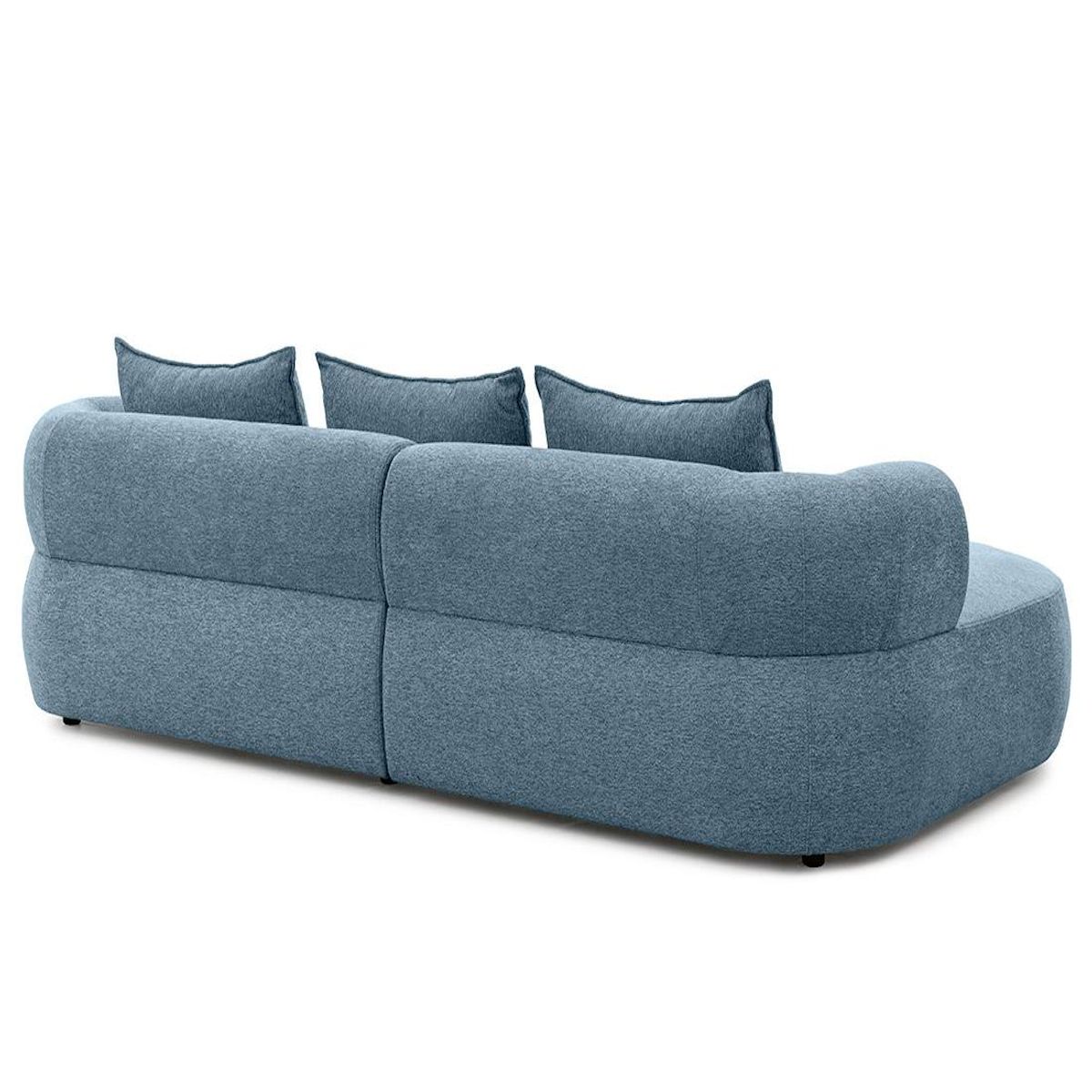 LISA DESIGN Angela - canapé d'angle gauche 4 places en velours texturé