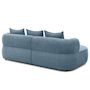 Voir la diapositive 3 : LISA DESIGN Angela - canapé d'angle gauche 4 places en velours texturé