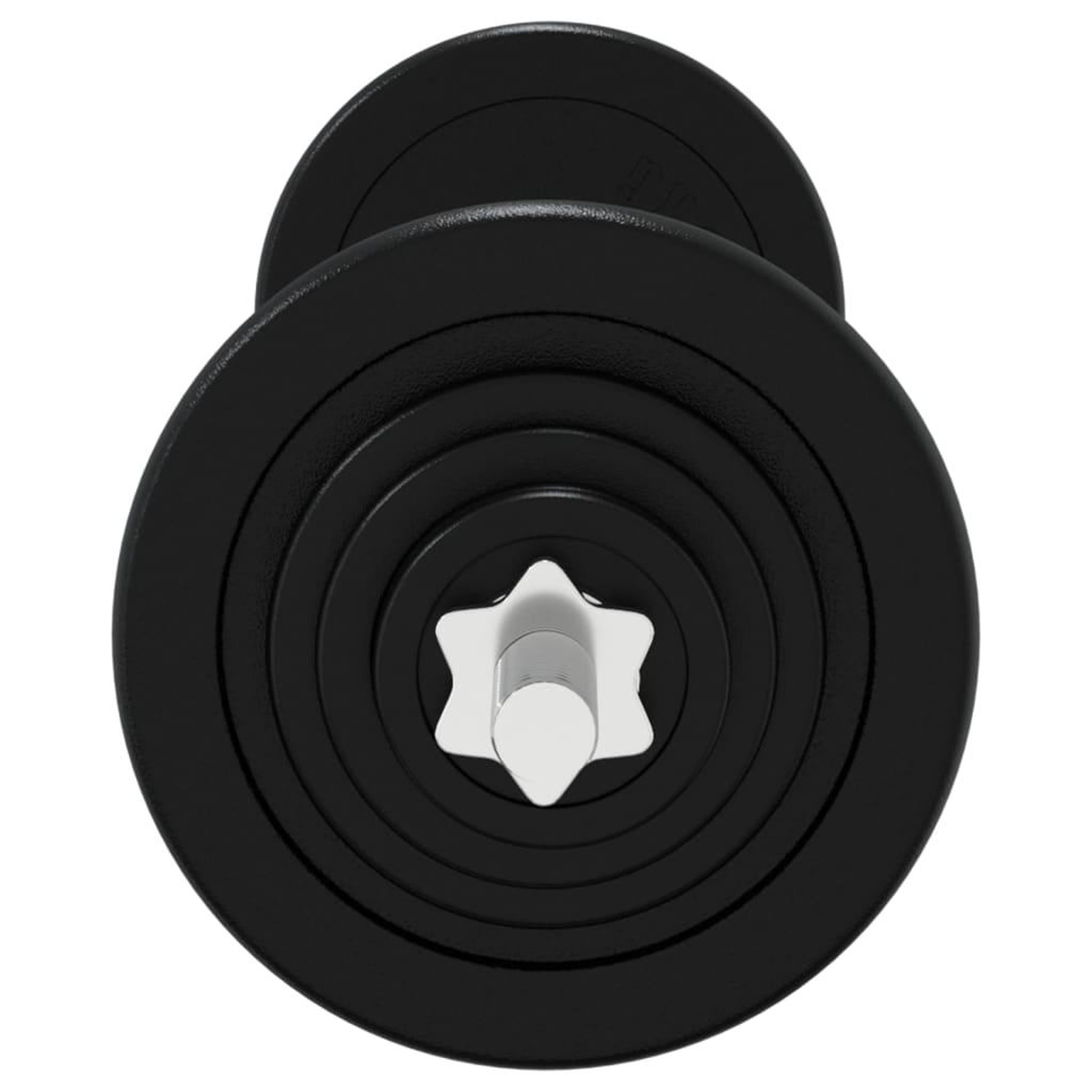 Voir la diapositive 4 : VIDAXL Barre d'halteres avec plaques 90 kg fonte