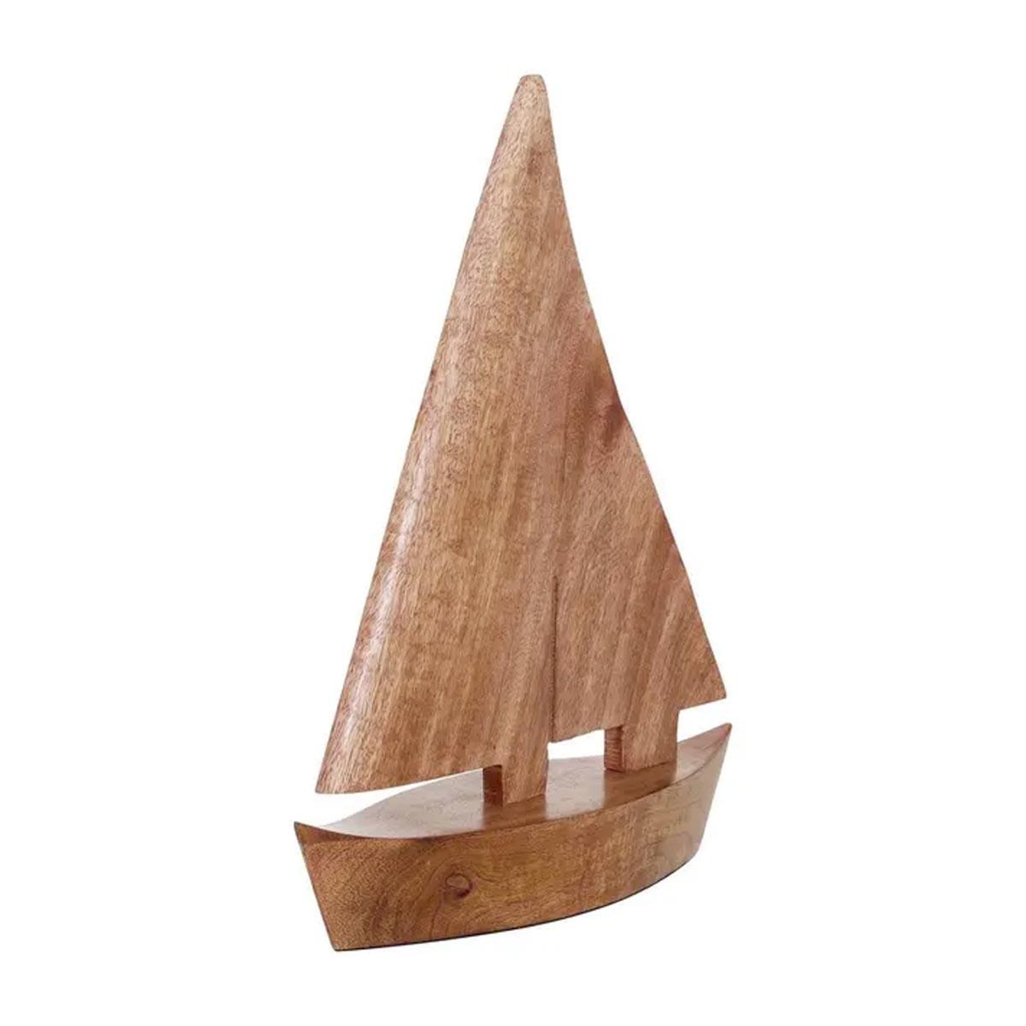 ATMOSPHERA Bateau déco en bois  océa  33cm marron